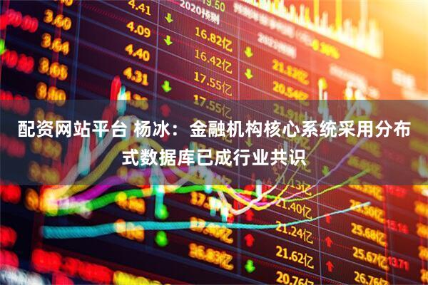 配资网站平台 杨冰：金融机构核心系统采用分布式数据库已成行业共识